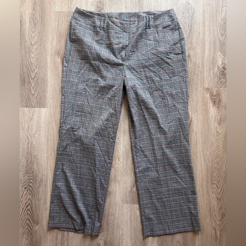 NWOT Lane Bryant Gray Plaid Pants size 18
